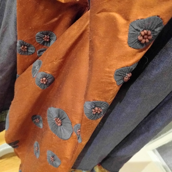 Linen dress - Silk & Linen dress - Picture 6 of 8